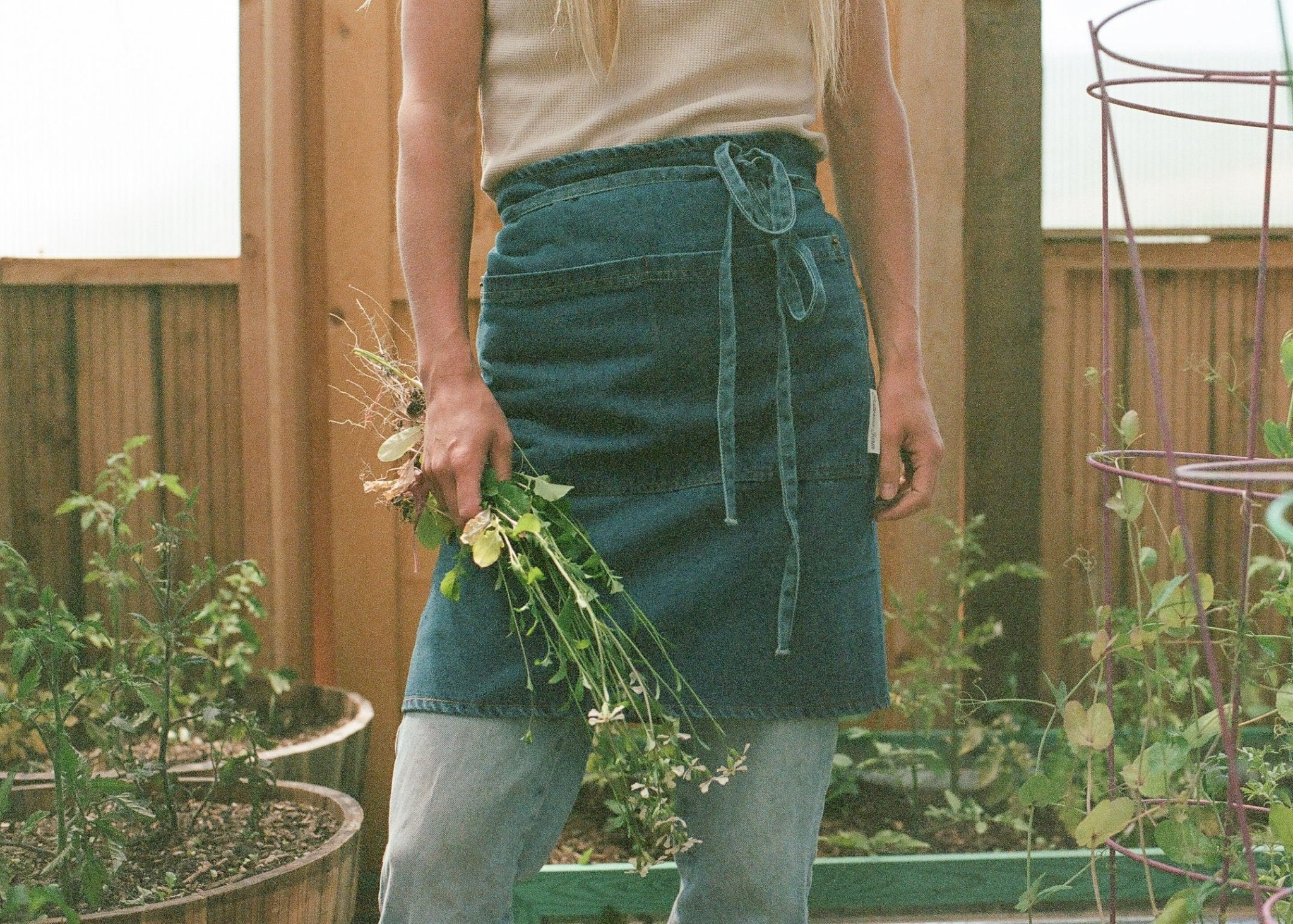 Denim Half Apron - Image 4